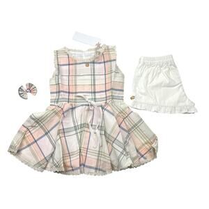 NWT Well Dressed Wolf Autumn Plaid Innocent Set